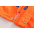 High visibility reflective workwear with invisible zipper